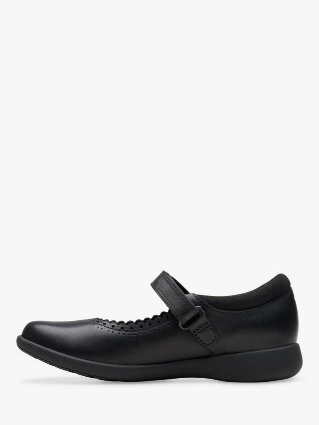 картинка Школьные ботинки Clarks Etch Gem Leather, кожаные, черные от магазина Одежда+