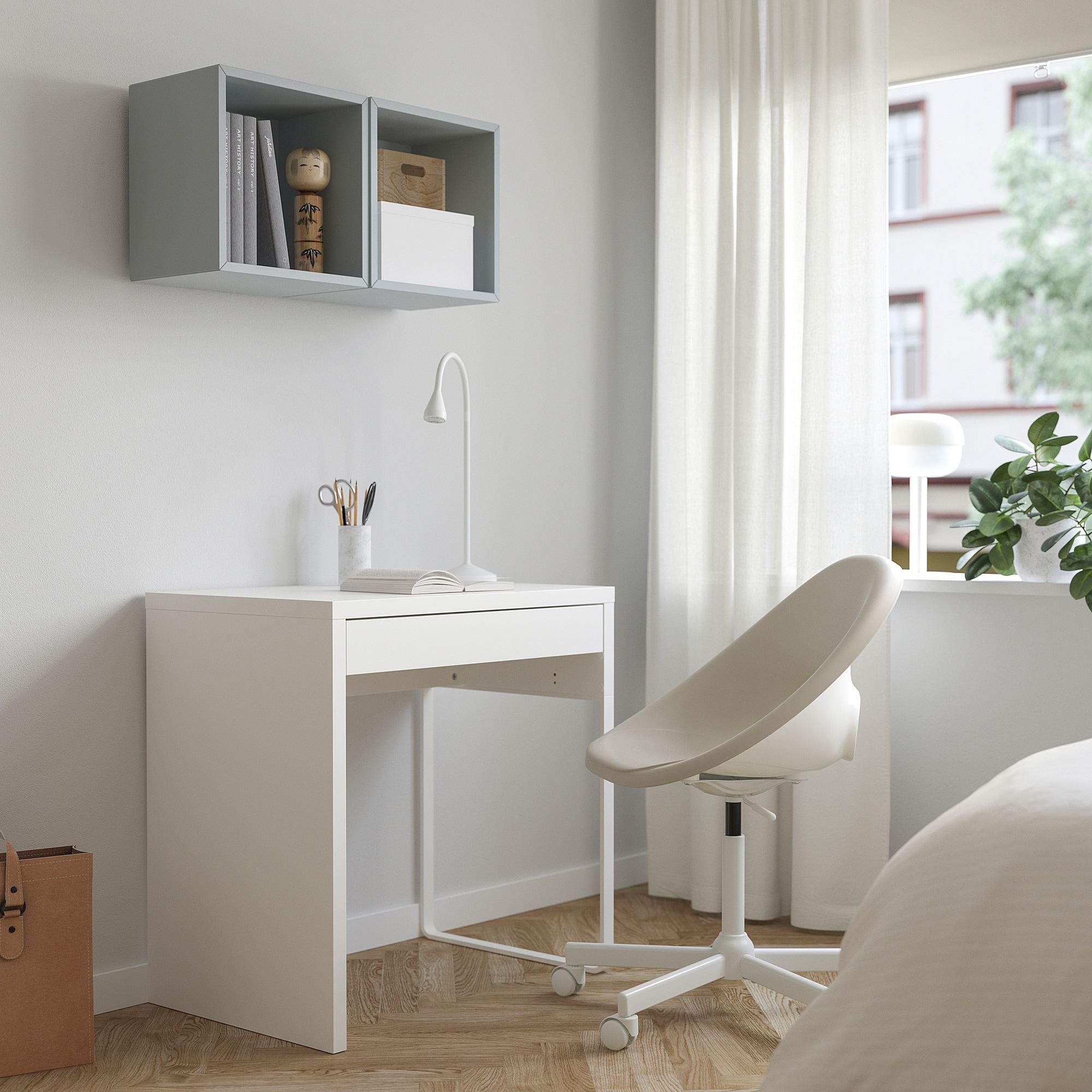 картинка Письменный стол IKEA MICKE, 73x50 см, белый от магазина Одежда+