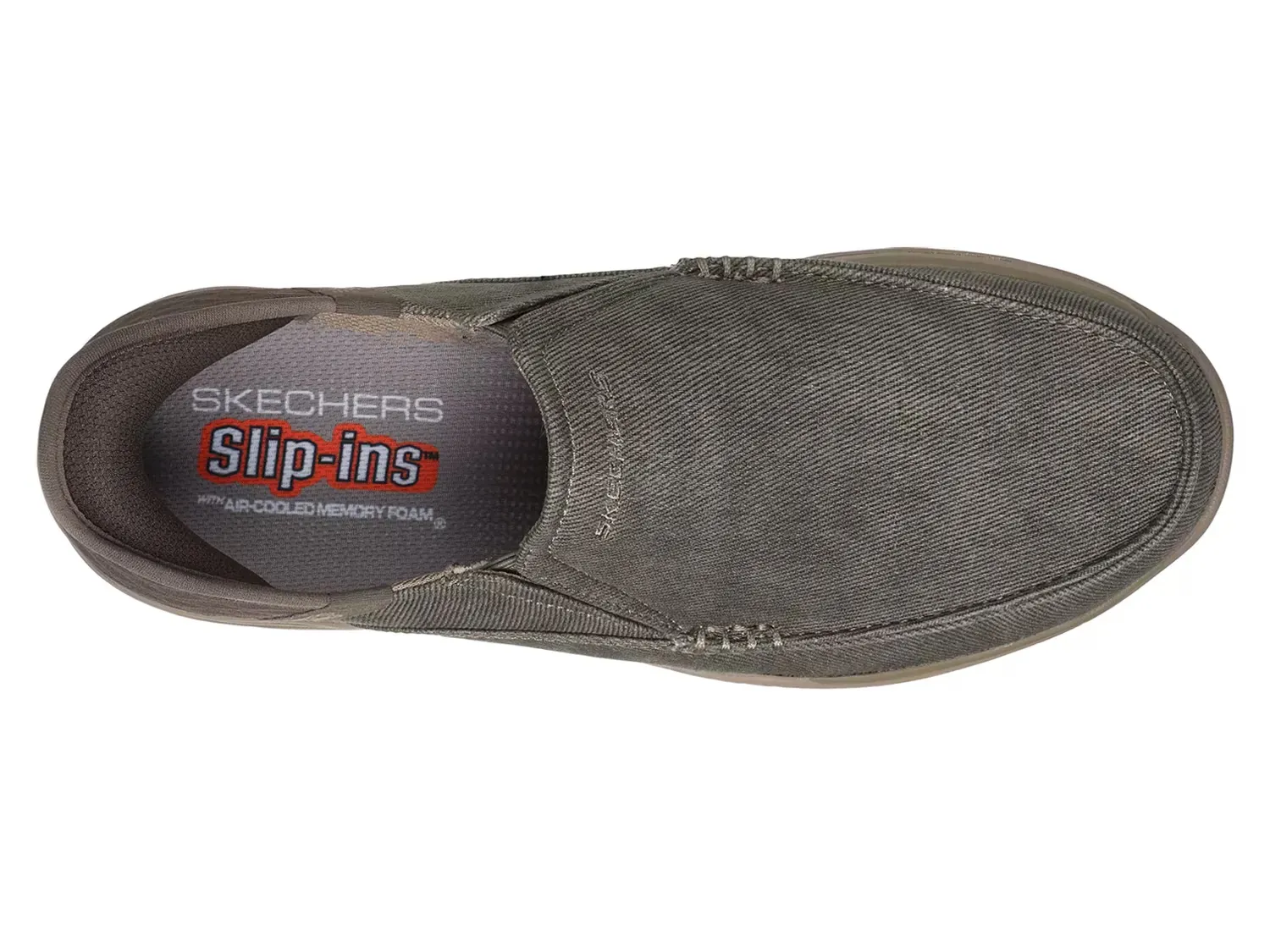 картинка Мужские слипоны Skechers Relaxed Fit Expected Cayson, цвет хаки от магазина Одежда+