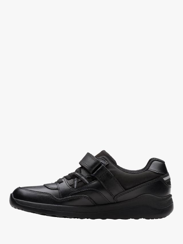 картинка Школьные ботинки Clarks Daze Kick K Leather, кожаные, на липучке от магазина Одежда+