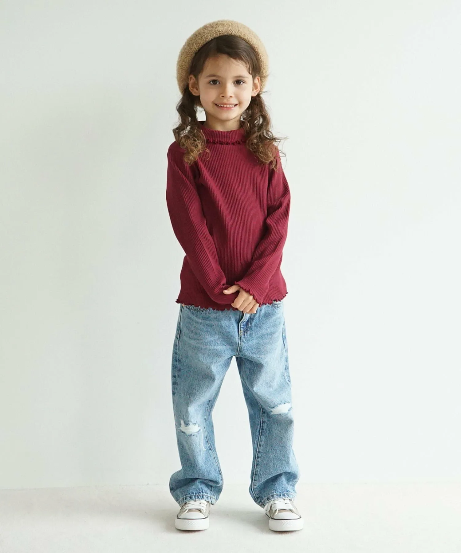 картинка Водолазка в рубчик Ever Closet, Wine Red от магазина Одежда+