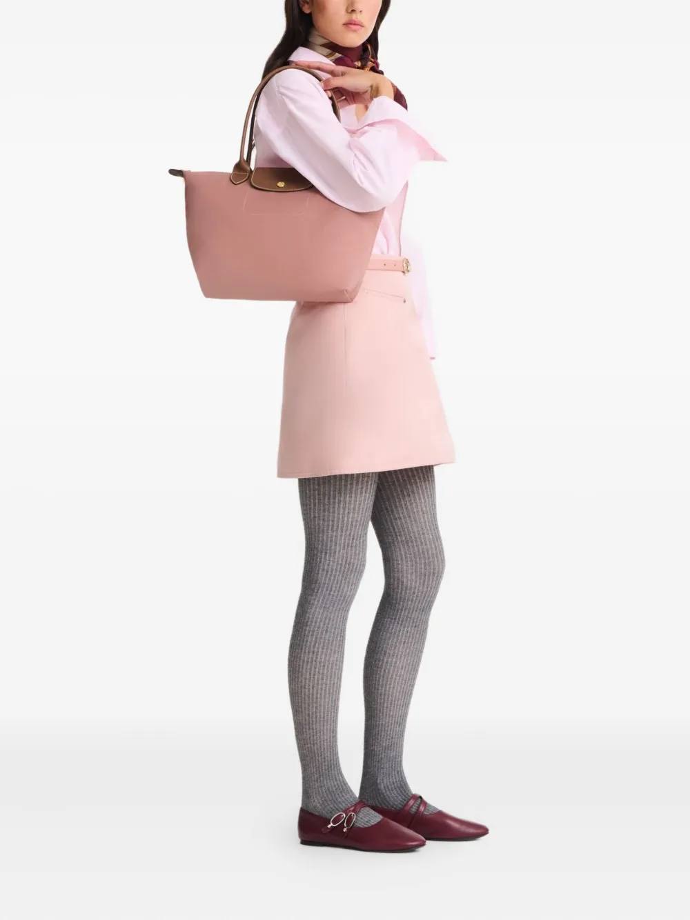 картинка Розовая сумка-тоут Longchamp Le Pliage Original M от магазина Одежда+