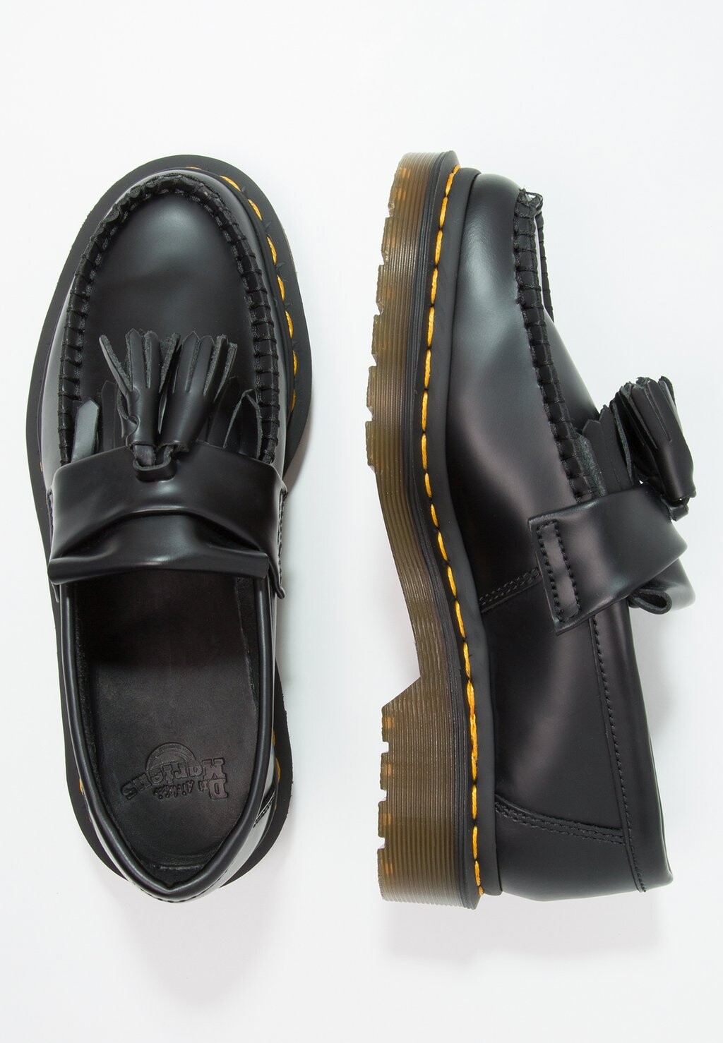 картинка Лоферы женские Dr. Martens кожаные, черные от магазина Одежда+