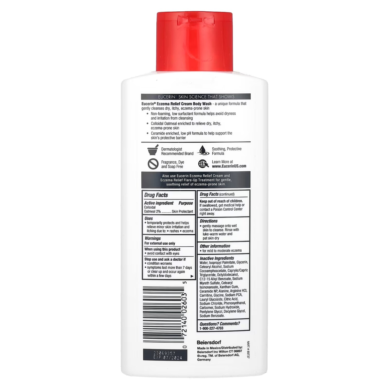картинка Eucerin Крем-гель для душа для облегчения экземы от магазина Одежда+