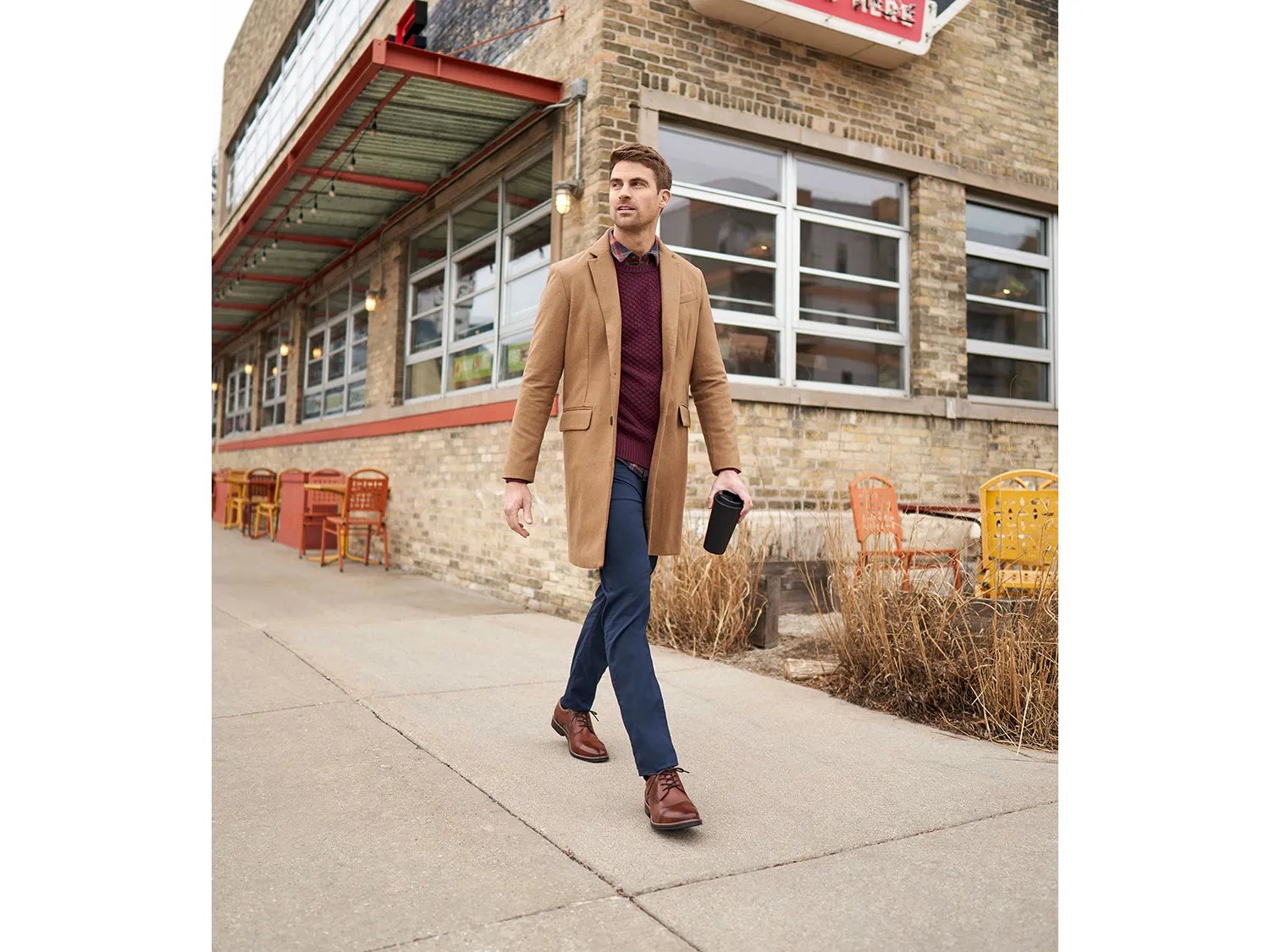 картинка Оксфорды Nunn Bush Calderone Cap Toe Oxford, Cognac от магазина Одежда+