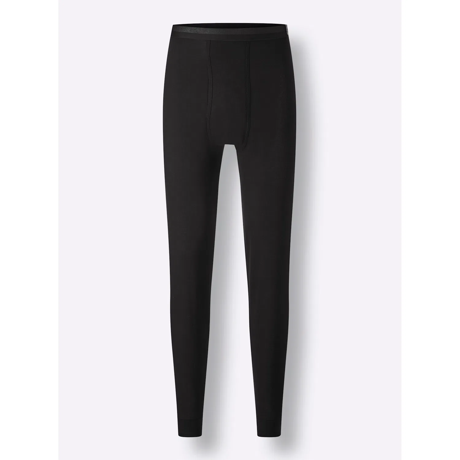 картинка Мужские длинные кальсоны из финриппа Kings Club, Black/Gray Melange от магазина Одежда+