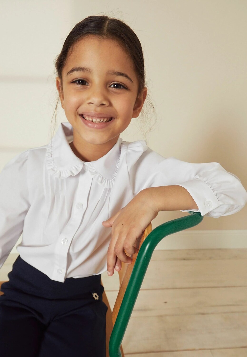картинка Блузка Next School Stretch Pretty Collar, белый от магазина Одежда+