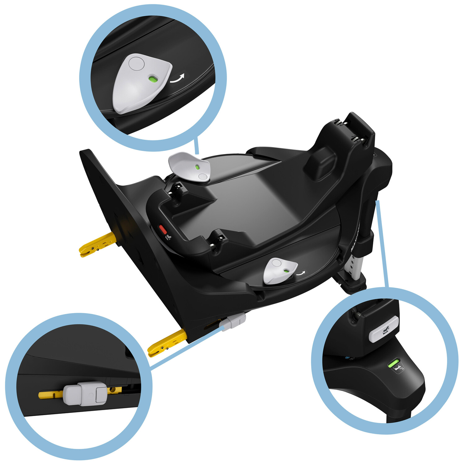 картинка Детское сиденье isofixstation familyfix 360 pro Maxi-Cosi, черный от магазина Одежда+