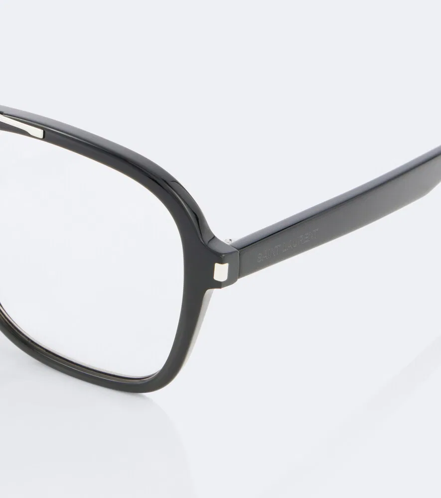 картинка Квадратные очки SL 545 Saint Laurent, черный от магазина Одежда+