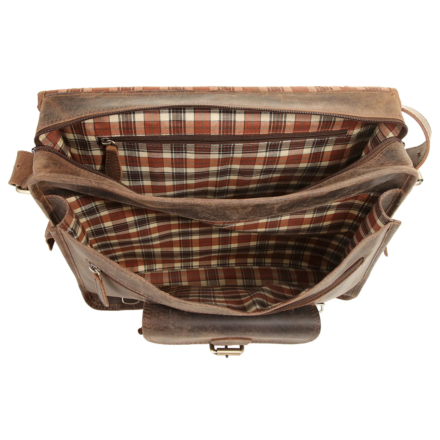картинка Кожаный портфель A4 Bagan, Brown от магазина Одежда+