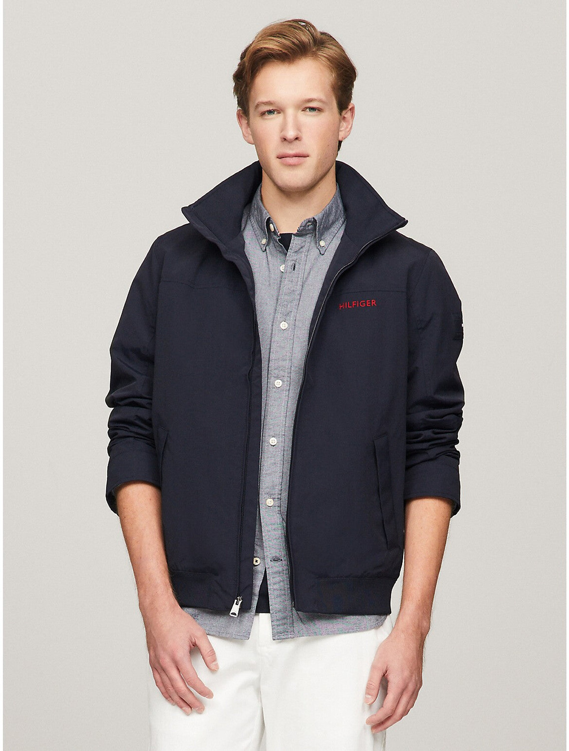 картинка Ветровка Tommy Hilfiger Water Resistant, темно-синий от магазина Одежда+