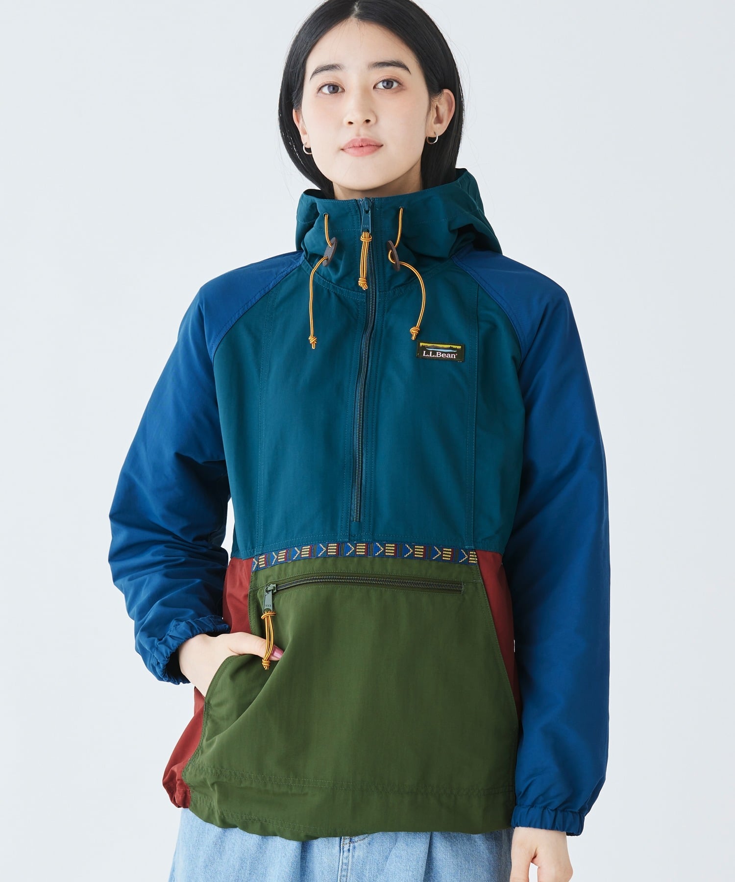 картинка Анорак Mountain Classic, разноцветный L.L.Bean, Sprc/TscnOlv от магазина Одежда+