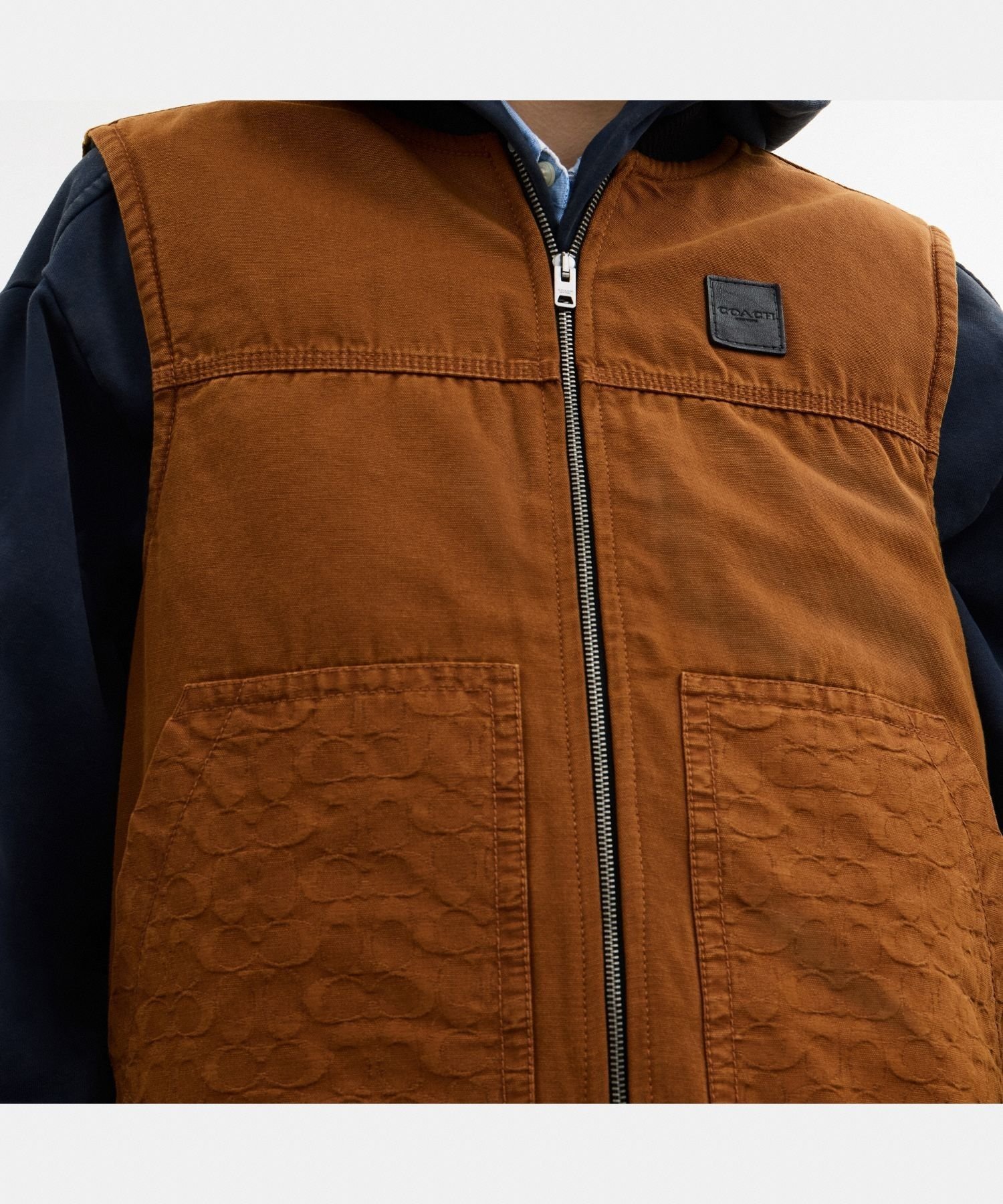 картинка Рабочий жилет со стеганой подкладкой COACH OUTLET, BROWN от магазина Одежда+
