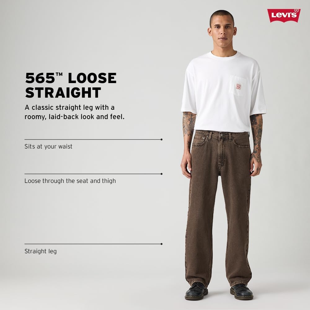 картинка Мужские джинсы Levi's 565 Loose Straight, светло-голубой от магазина Одежда+