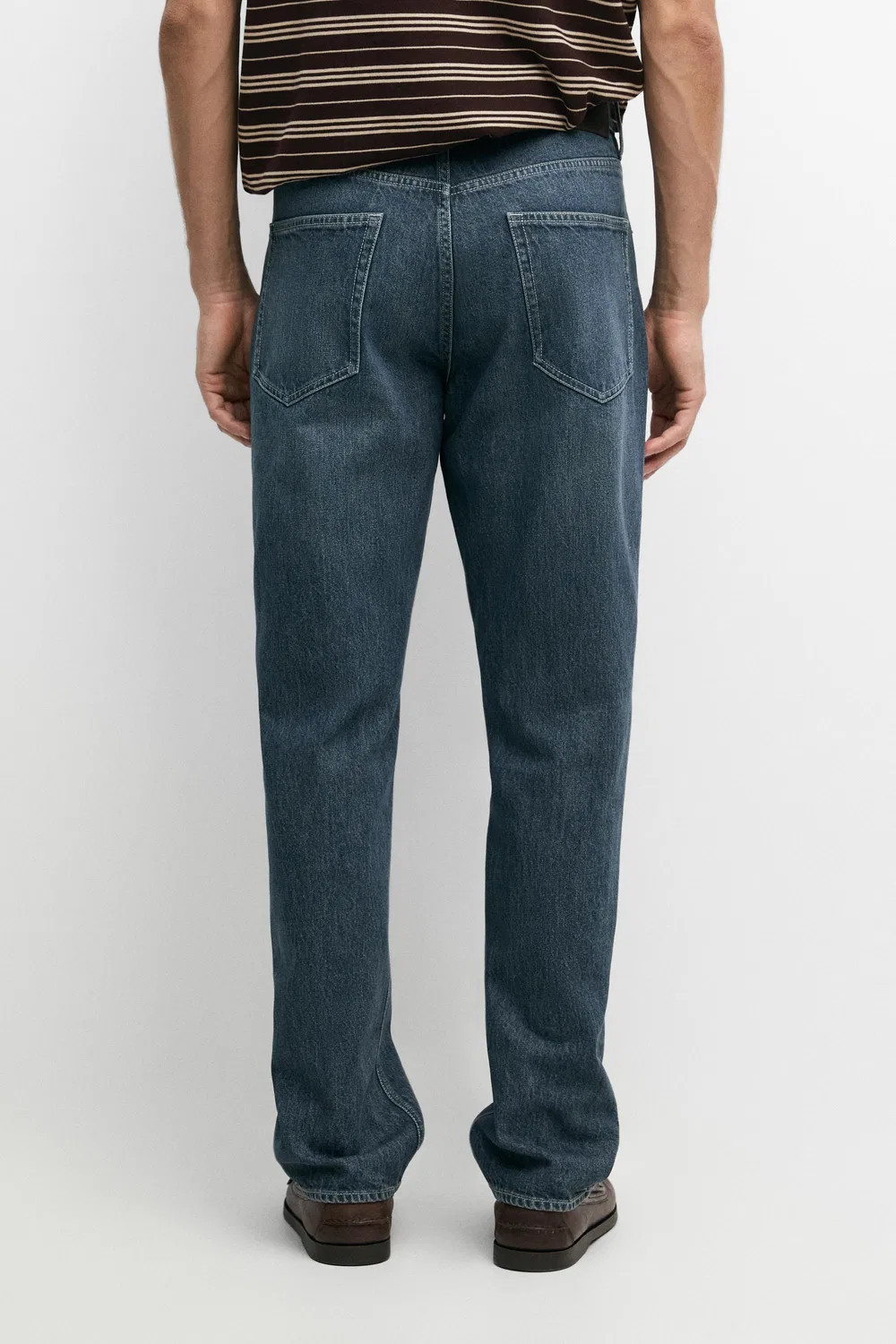 картинка Джинсы Massimo Dutti Tapered Fit, синий от магазина Одежда+