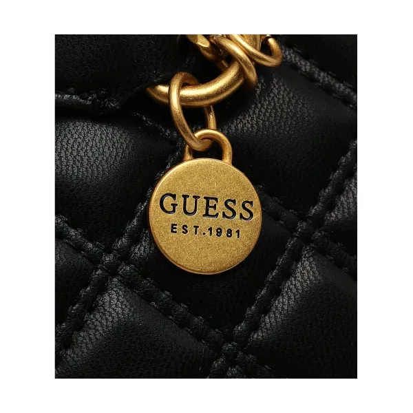 картинка Женская сумка через плечо Guess Giully, черная от магазина Одежда+