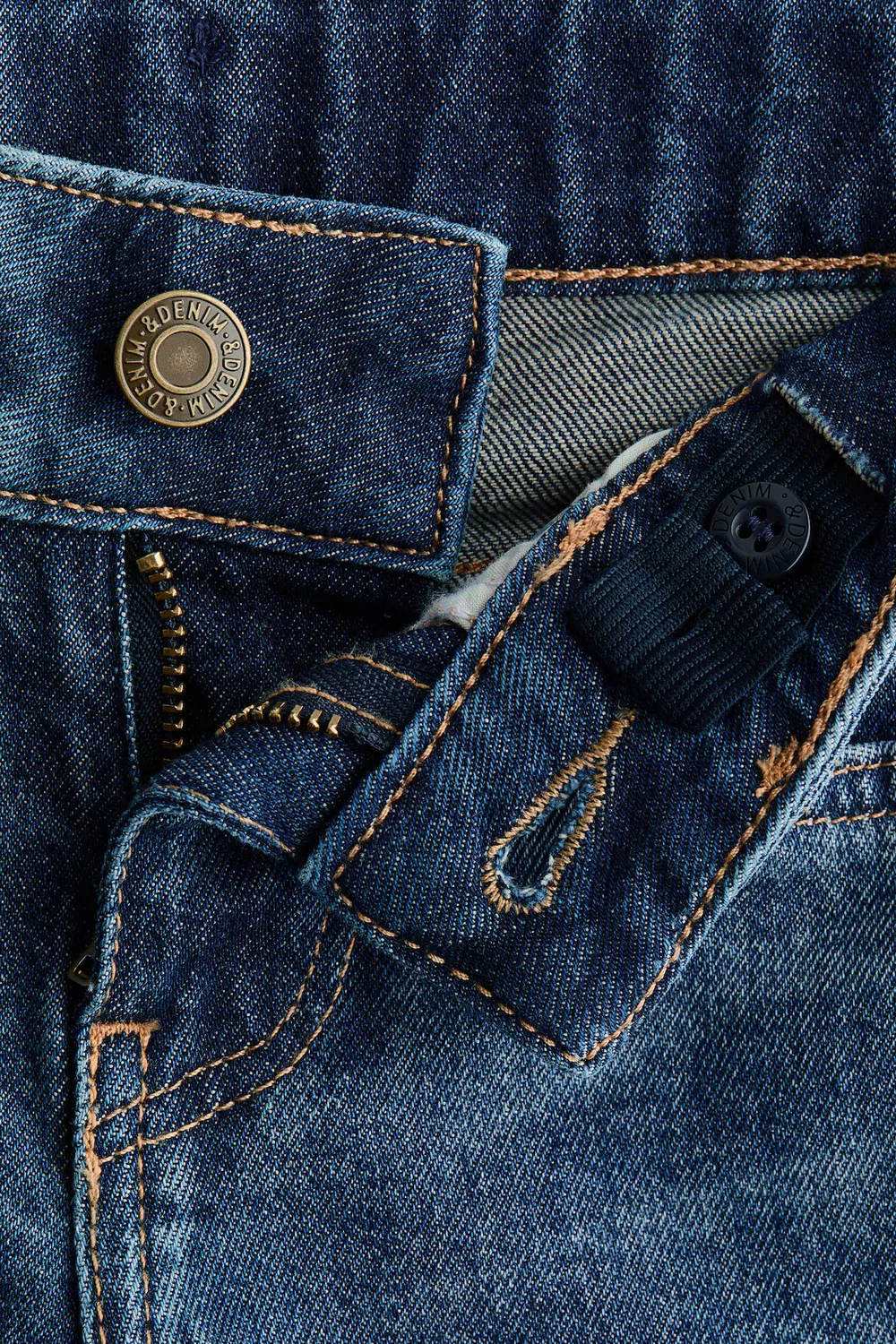 картинка Джинсы прямого кроя H&M, Dunkles Denimblau от магазина Одежда+