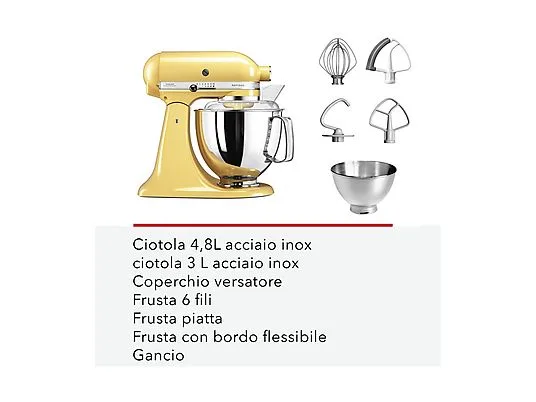 картинка Кухонная машина KitchenAid 5KSM175PSEAC 300W, кремовый от магазина Одежда+