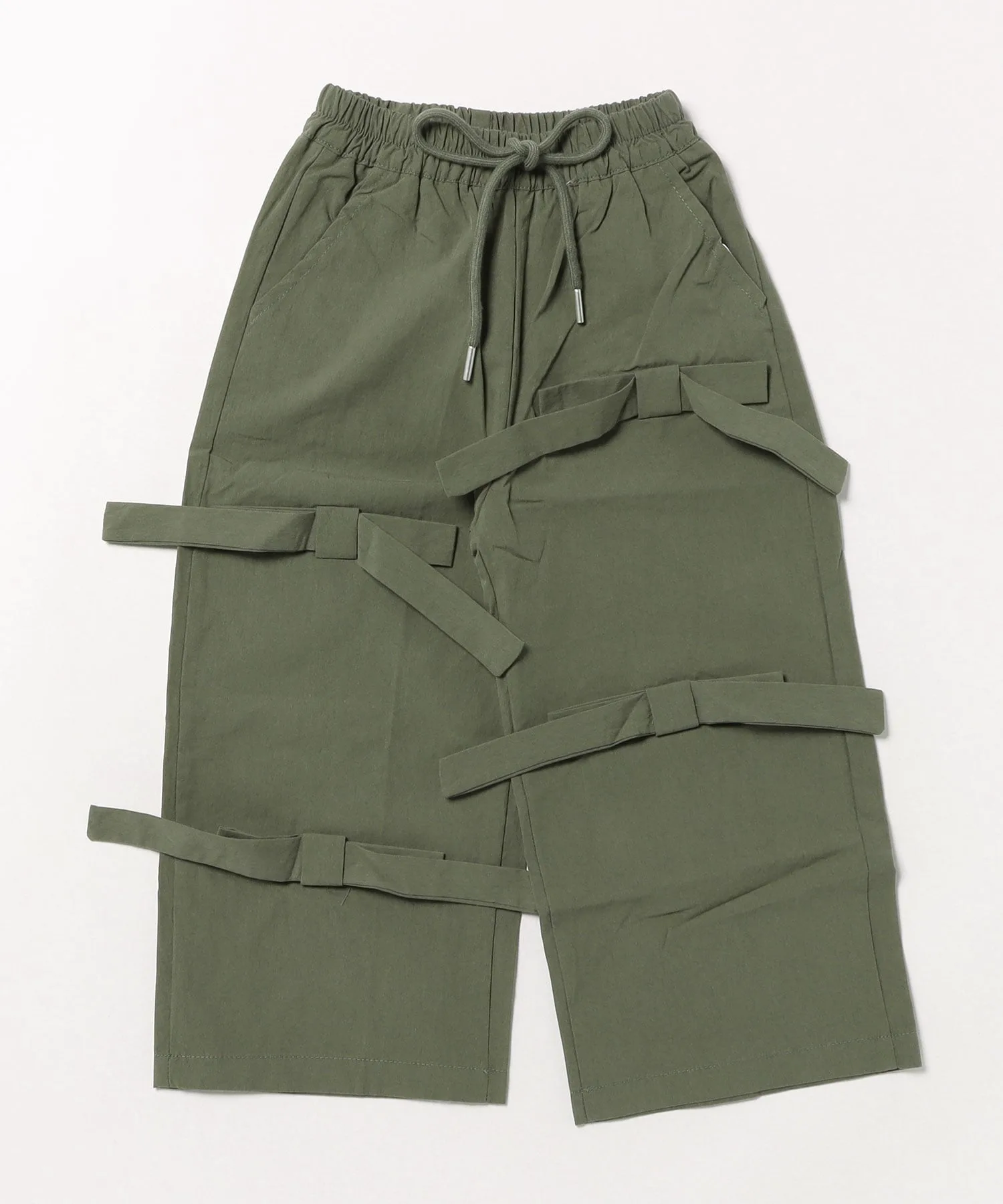 картинка Детские широкие штаны с передней лентой Aimoha Kids, Khaki от магазина Одежда+