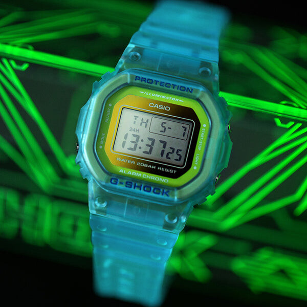 картинка Часы Casio G-Shock Skeleton Series DW-5600LS-2PR, голубой от магазина Одежда+