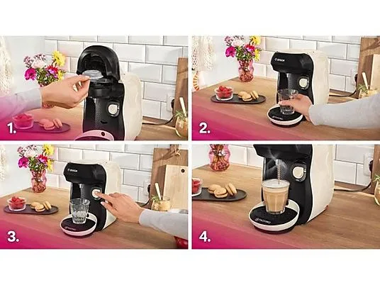 картинка Капсульная кофемашина Bosch Tassimo Happy TAS107E, бежевый/черный от магазина Одежда+