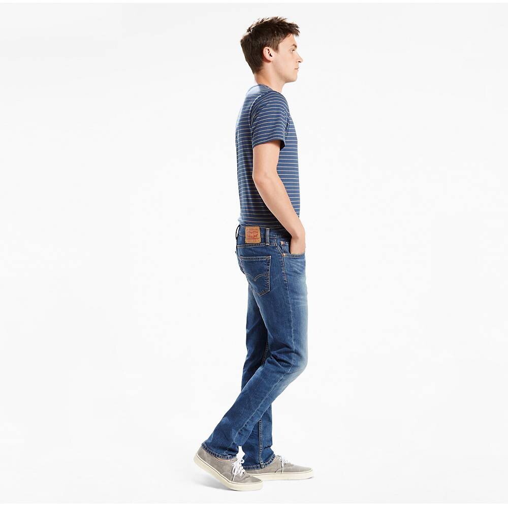 картинка Мужские джинсы Levi's 511 Slim, насыщенный темно-синий деним от магазина Одежда+