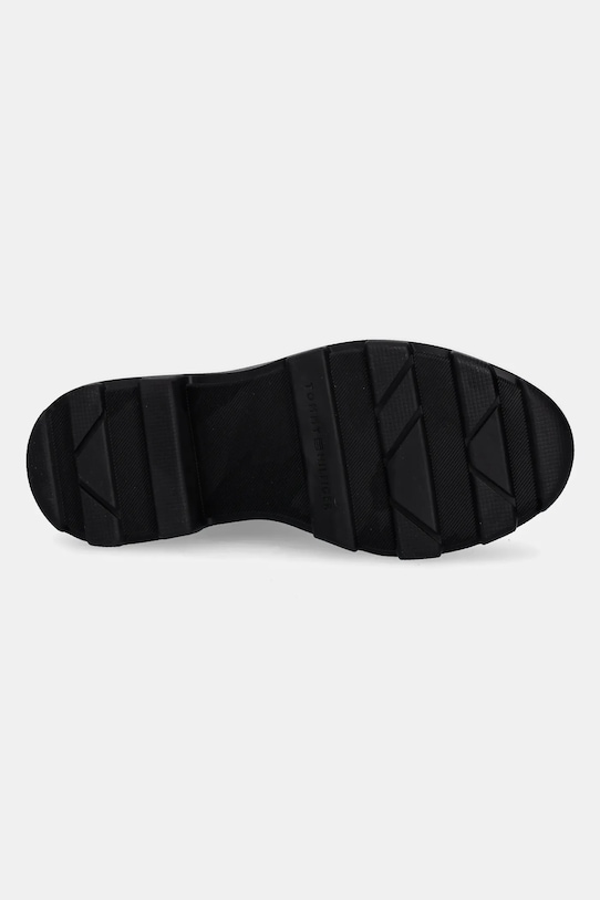 картинка Резиновые сапоги Tommy Hilfiger Rubber Flag Cleated Rainboot, черные от магазина Одежда+