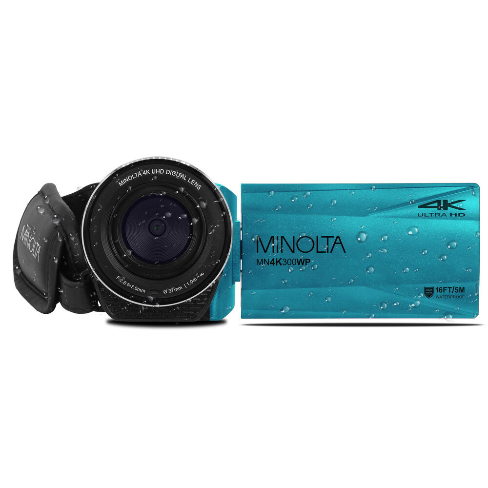 картинка Водонепроницаемая камера Minolta MN4K300WP UHD 4K (синяя) от магазина Одежда+