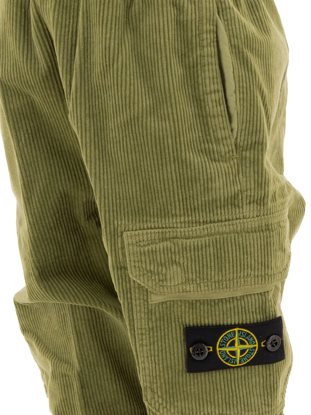 картинка Вельветовые брюки-карго Stone Island Junior, зеленый от магазина Одежда+