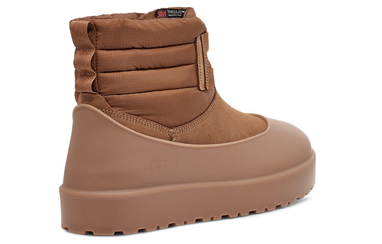 картинка UGG Classic Mini Lace-Up Weather Boot, каштановые от магазина Одежда+