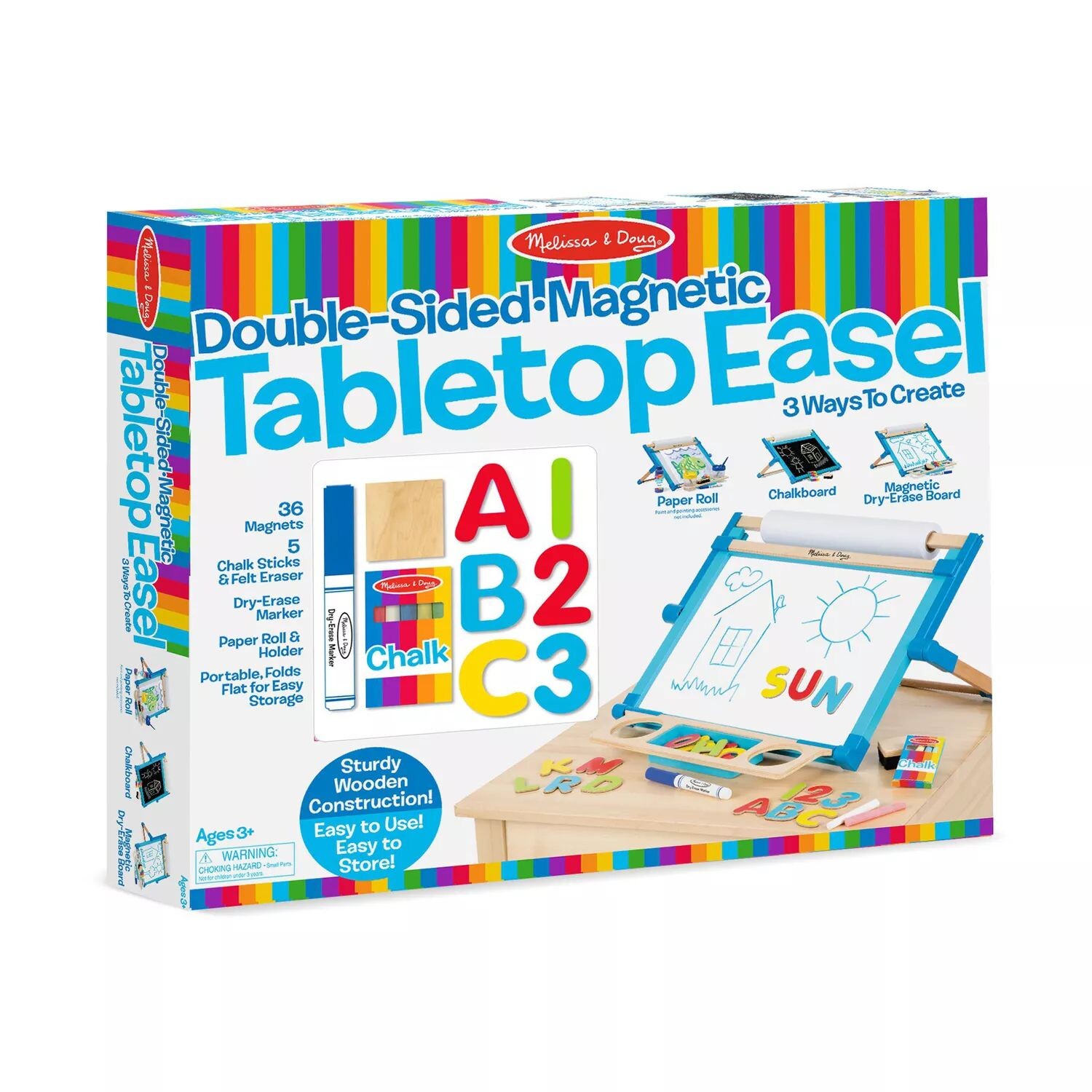 картинка Двусторонний магнитный настольный мольберт Melissa & Doug Melissa & Doug от магазина Одежда+