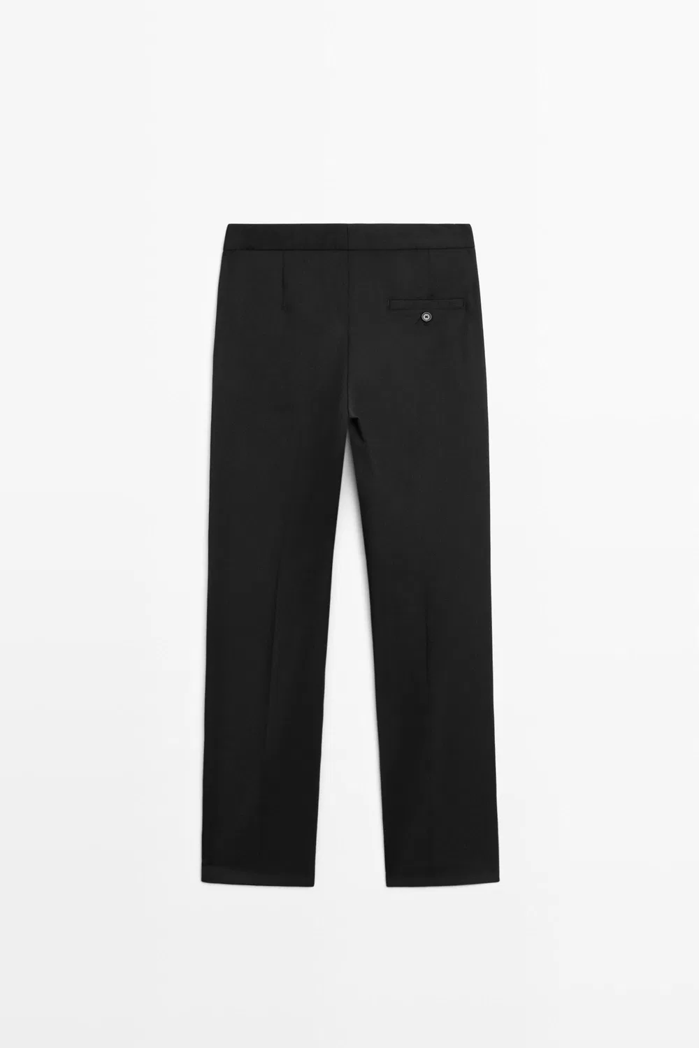 картинка Брюки Massimo Dutti 100% Cool Wool Straight Fit, черный от магазина Одежда+