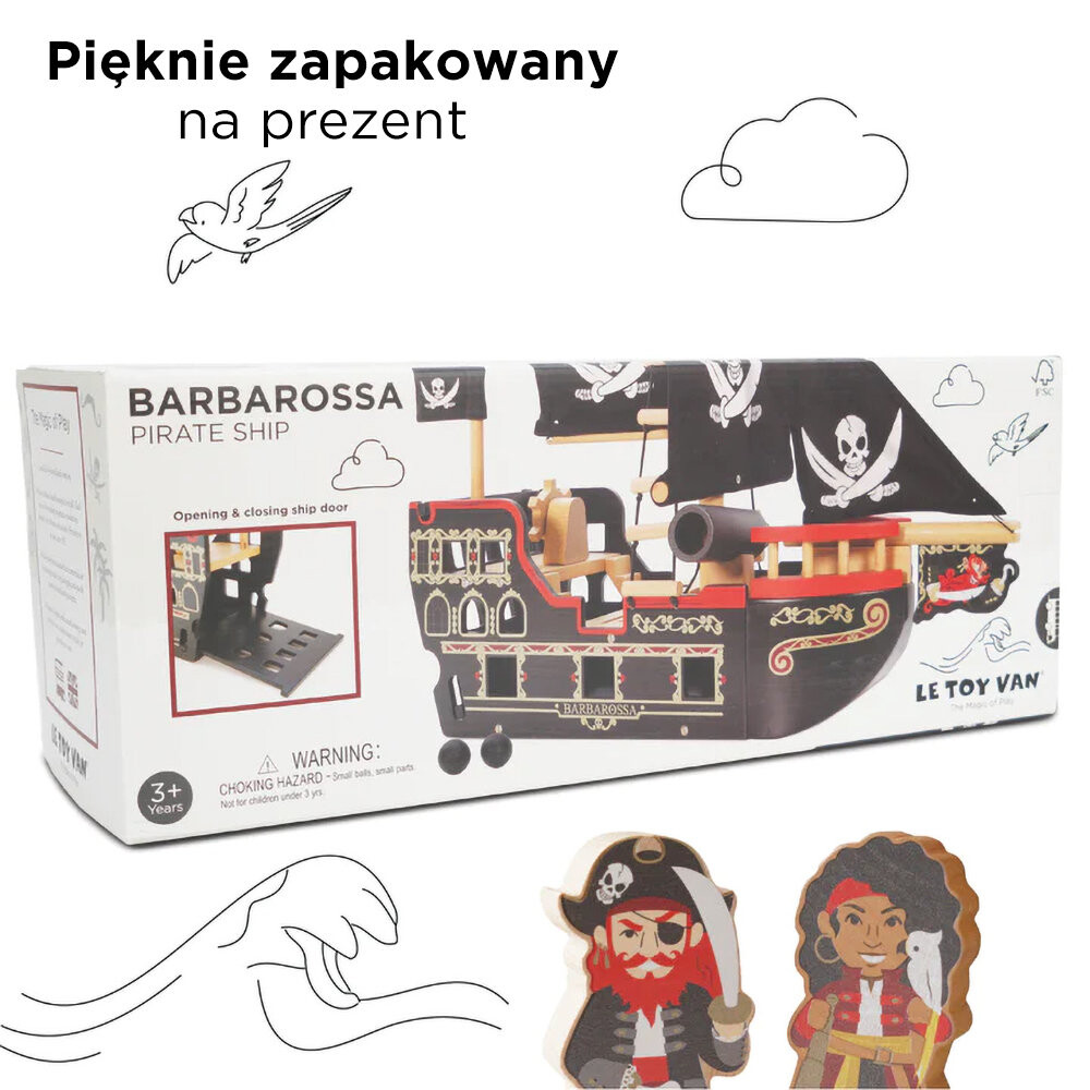 картинка Деревянный пиратский корабль Barbarossa Le Toy Van от магазина Одежда+