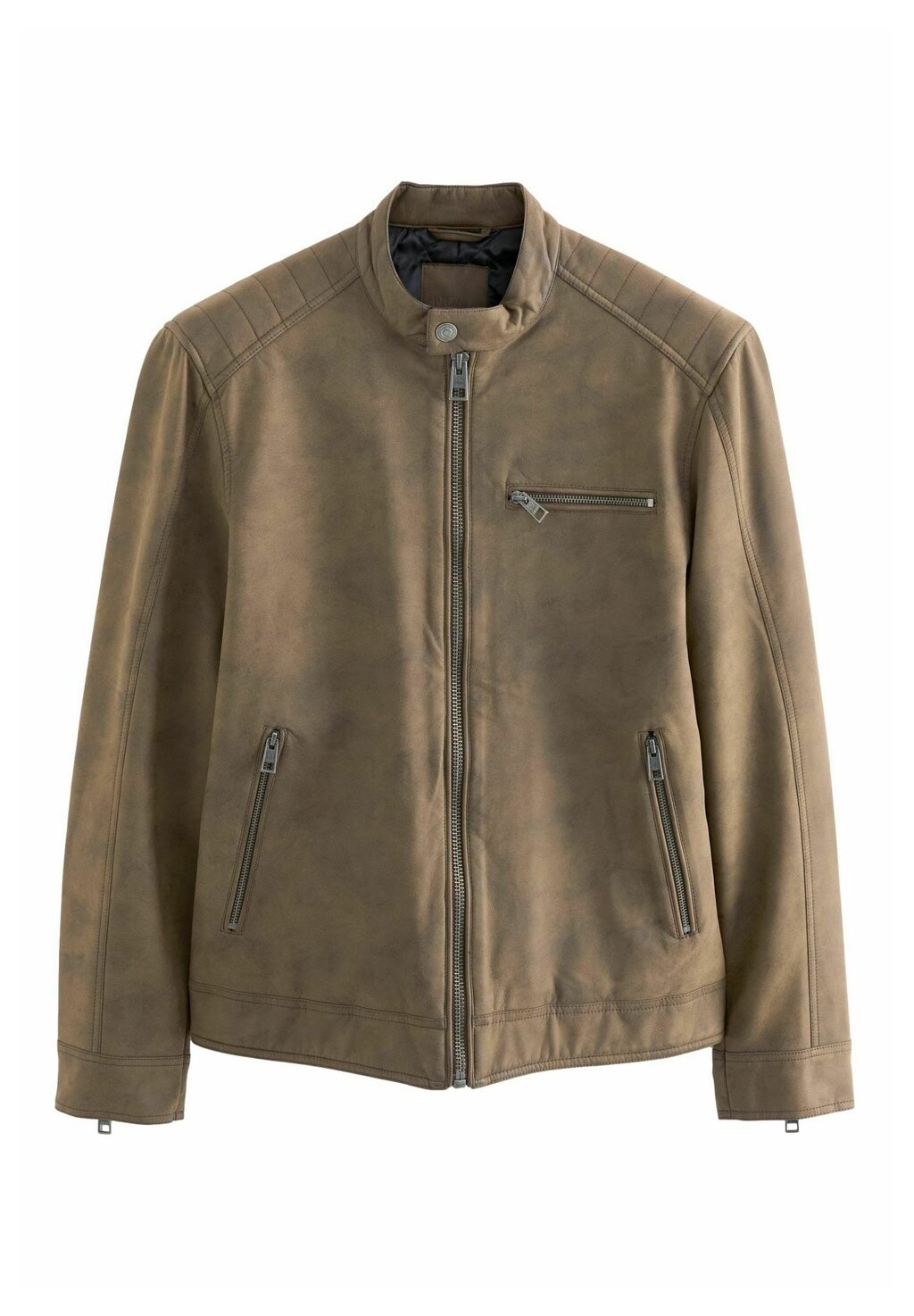 картинка Куртка из искусственной кожи REGULAR FIT Next, цвет brown от магазина Одежда+