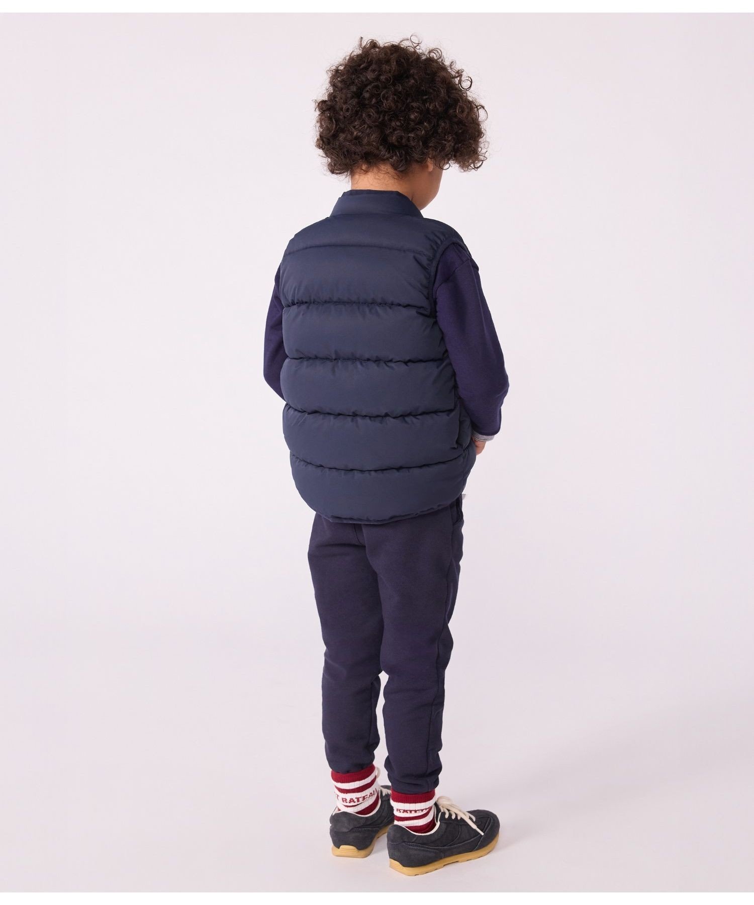 картинка Двусторонний жилет Petit Bateau, Navy/Light Yellow от магазина Одежда+