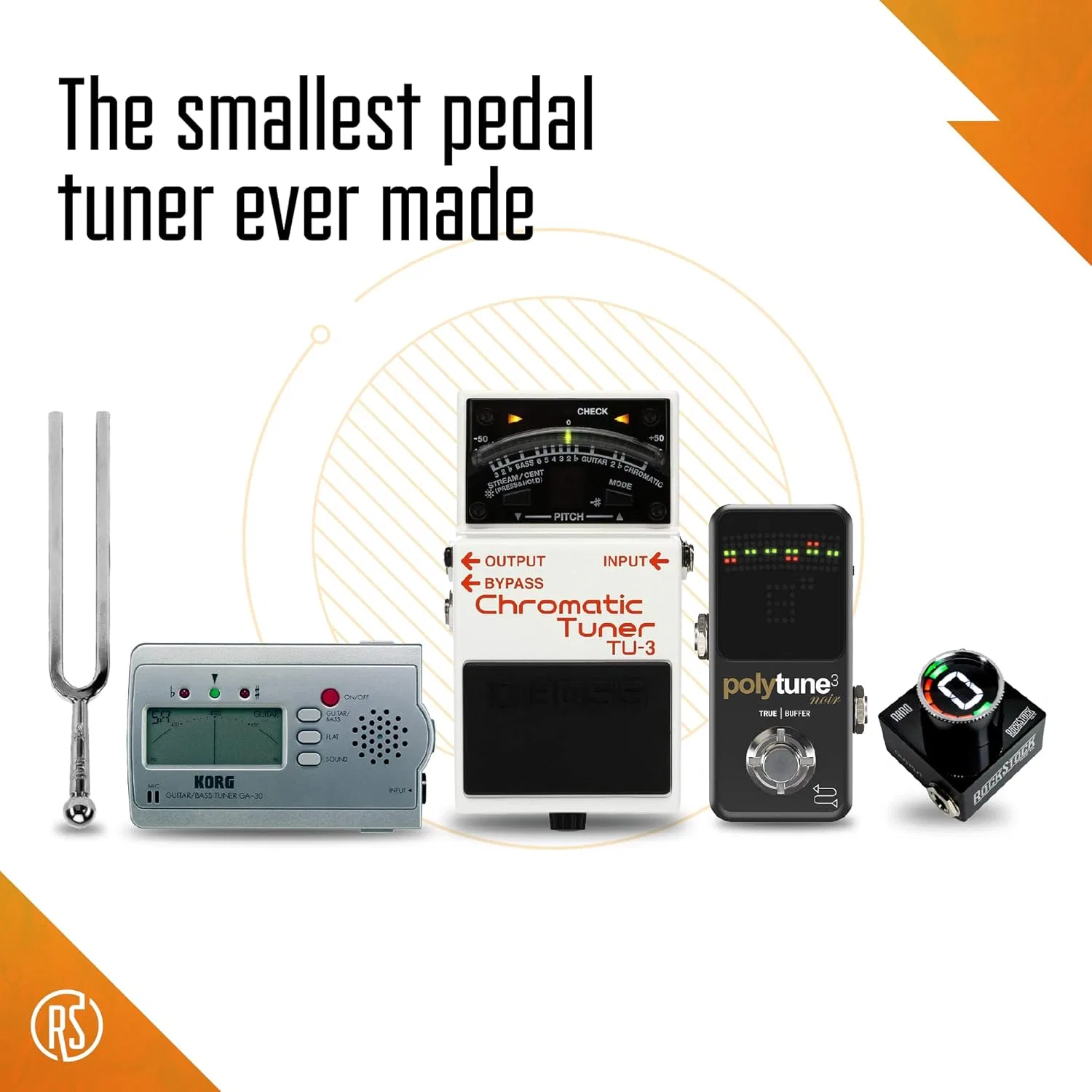 картинка Тюнер педальный Nano Tuner Rock Stock, Dark Black от магазина Одежда+