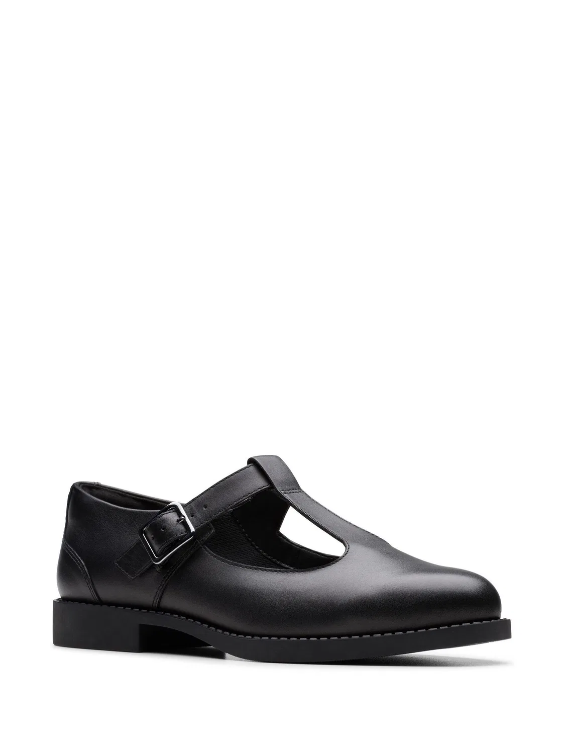 картинка Туфли Clarks Tapa Hope Youth, кожаные, черные от магазина Одежда+