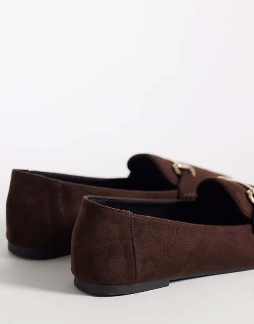 картинка Черные лоферы с пряжкой London Rebel Wide Fit Nori от магазина Одежда+