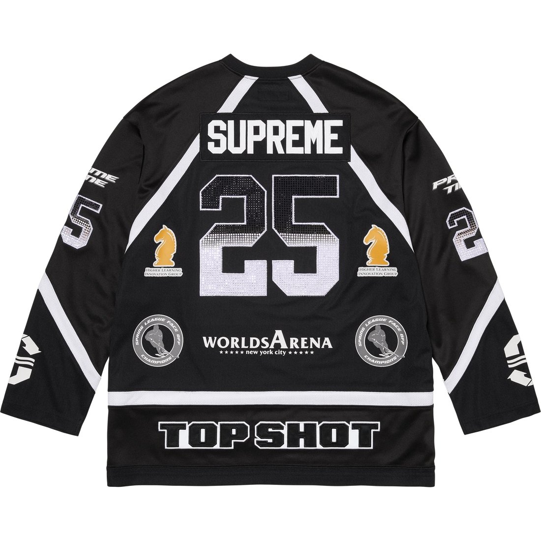 картинка Риностон хоккейная джерси Supreme, черный от магазина Одежда+