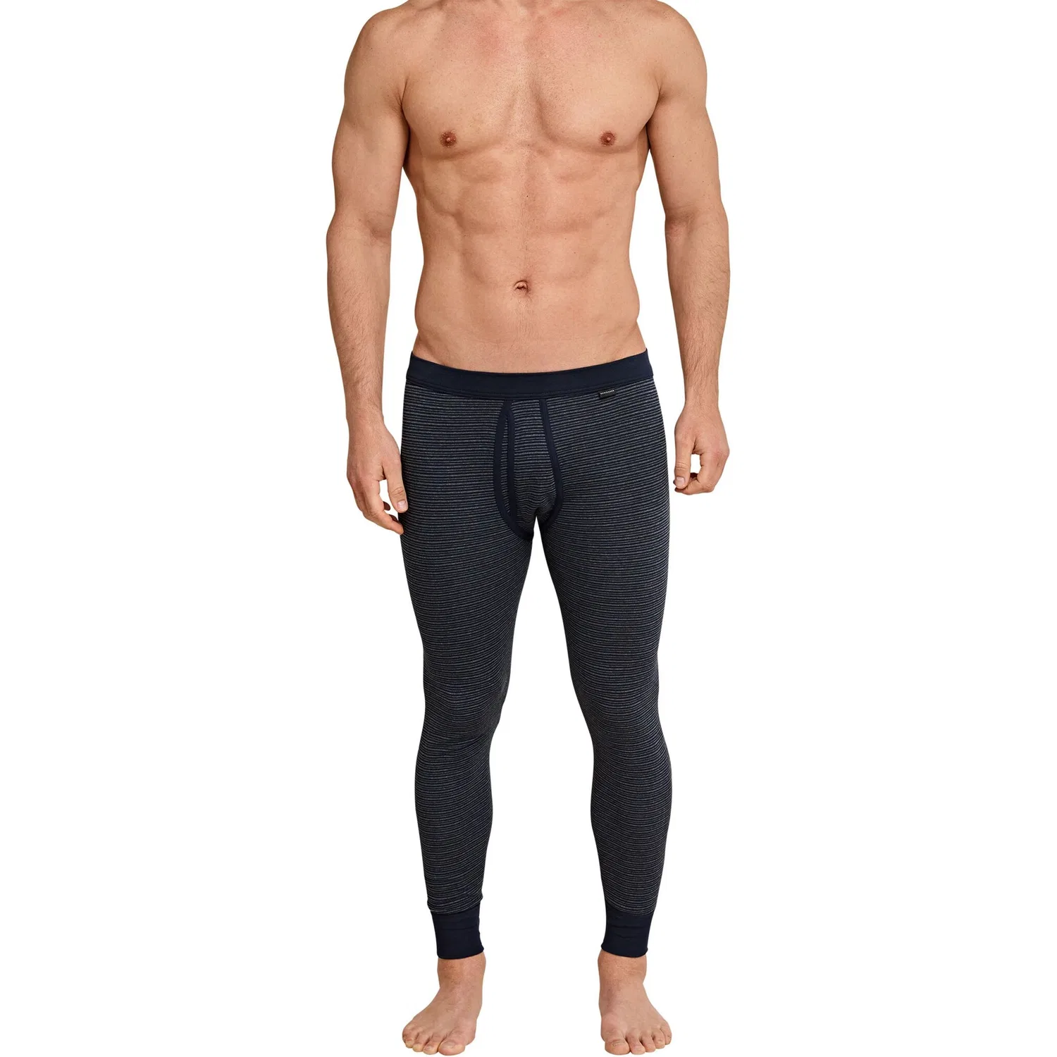картинка Мужские длинные подштанники из финриппа Schiesser, Dark Blue от магазина Одежда+