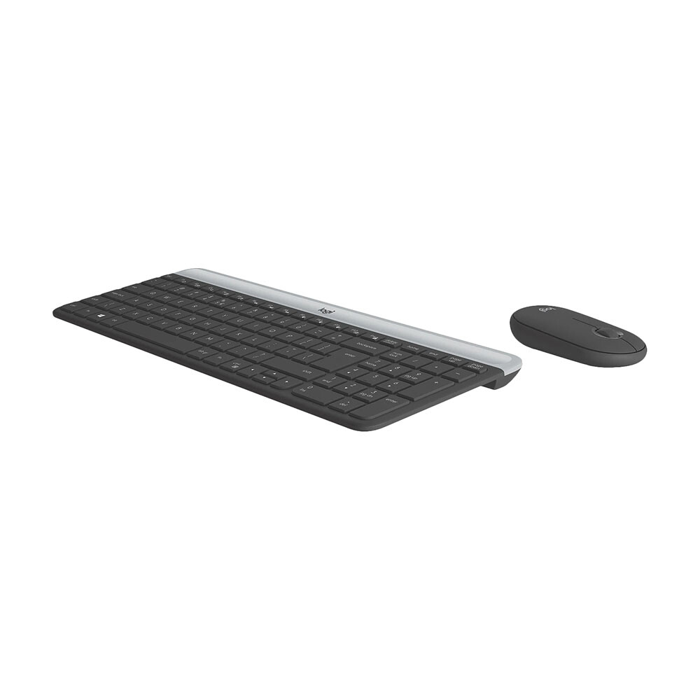 картинка Беспроводная клавиатура Logitech MK470 Slim, plus mouse, графит, английская раскладка от магазина Одежда+