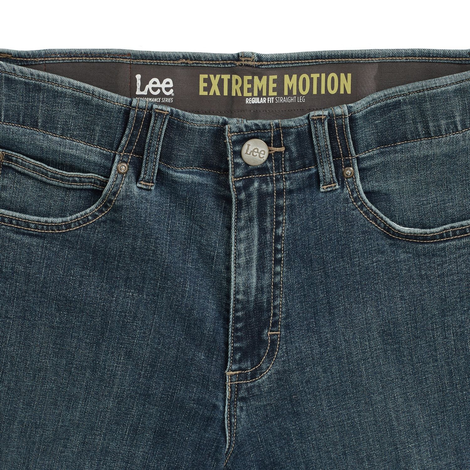 картинка Джинсы Lee Extreme Motion Regular-Fit, темно-синий от магазина Одежда+