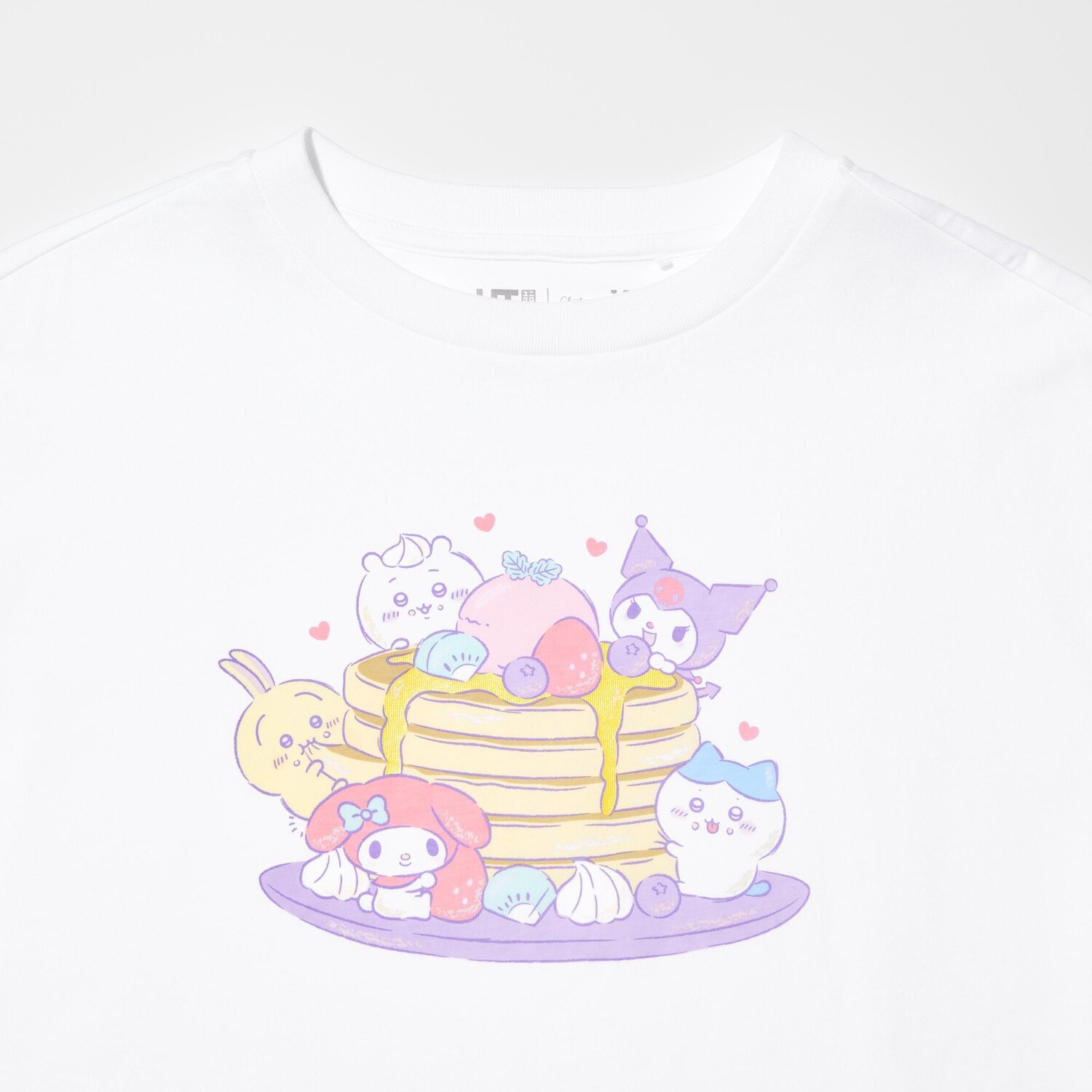 картинка Детская футболка Chiikawa X Sanrio с рисунком UT UNIQLO, белый от магазина Одежда+