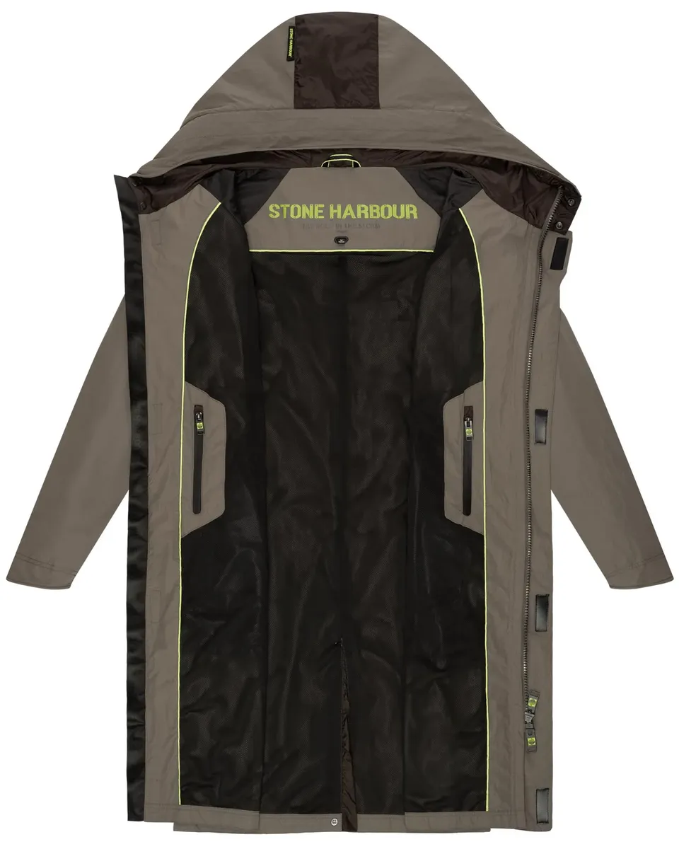картинка Плащ Stone Harbor Zafaar Long Hooded, коричневый от магазина Одежда+