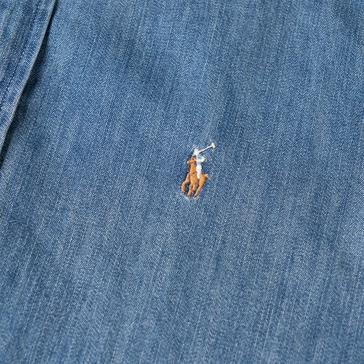 картинка Polo Ralph Lauren Однотонная рубашка весна осень Kids' Blue от магазина Одежда+