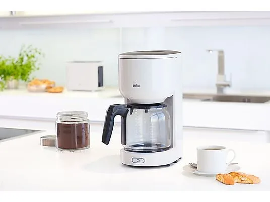 картинка Кофеварка капельная Braun KF 3100, белый от магазина Одежда+