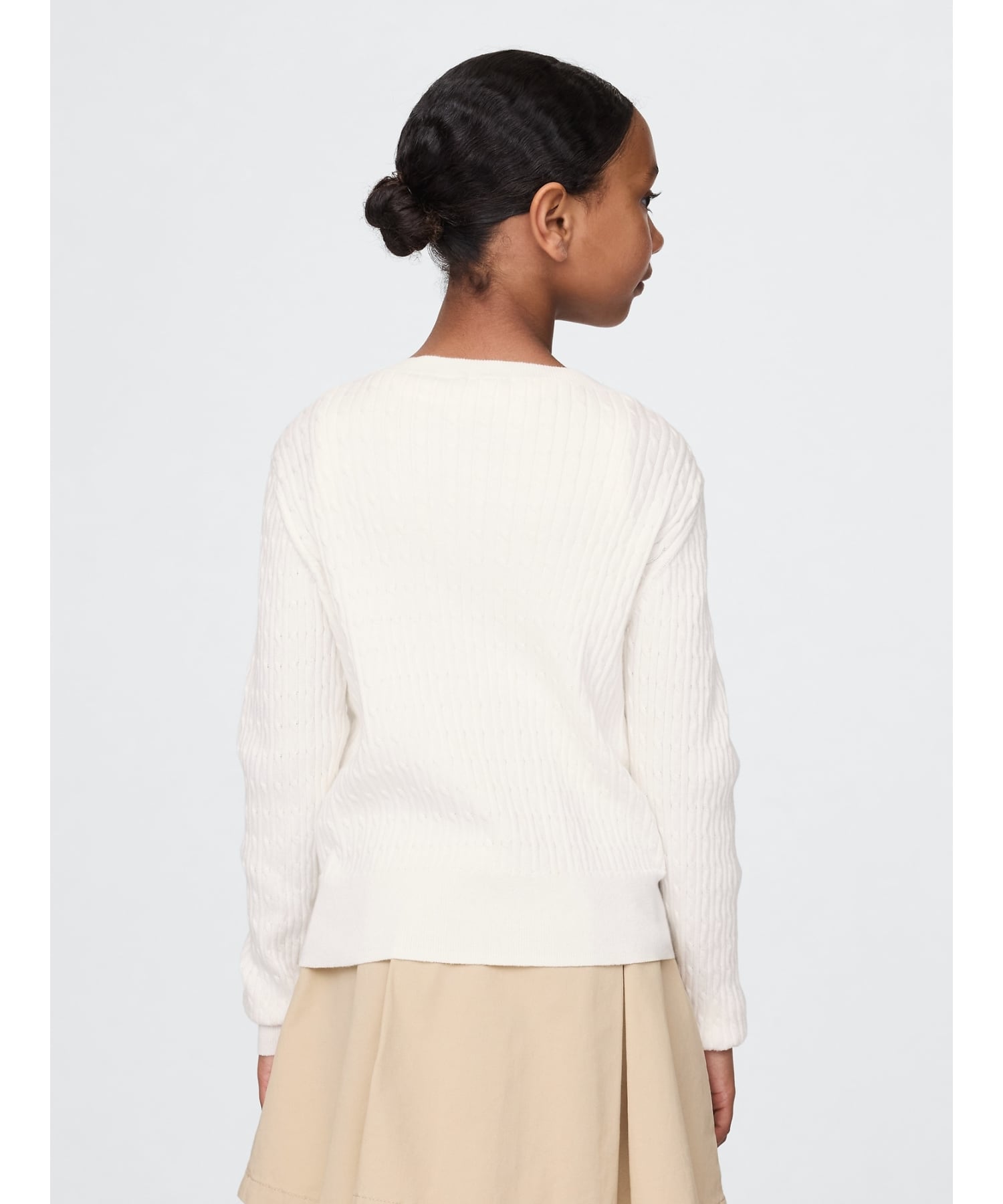 картинка (K) Единый кардиган (детский) GAP, NEW_OFF_WHITE от магазина Одежда+