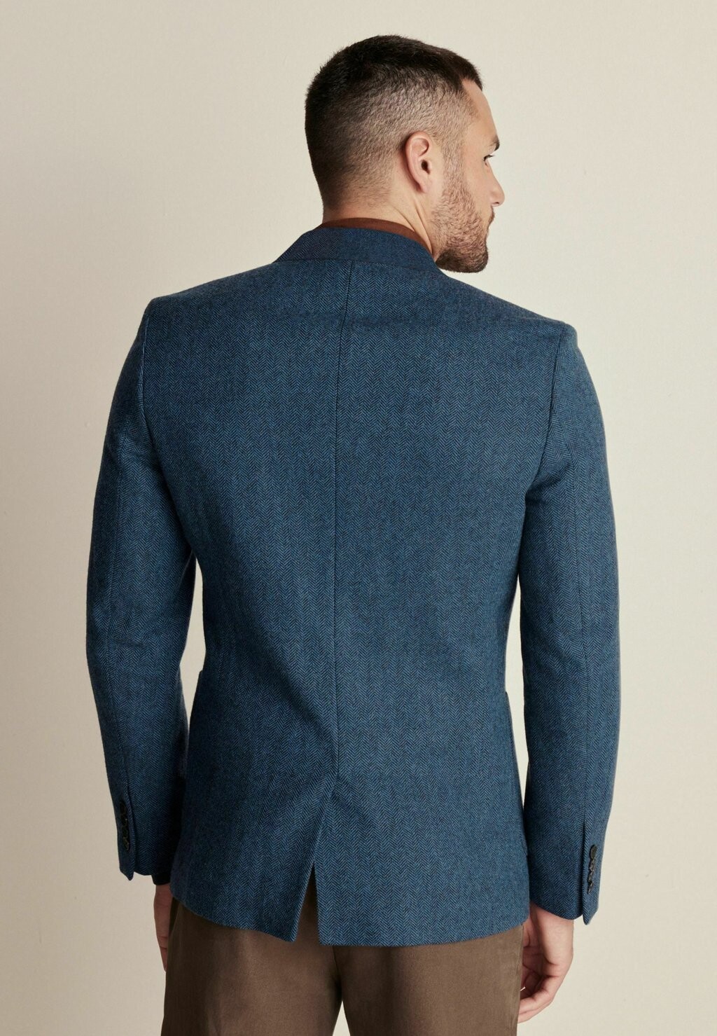 картинка Пиджак Next Rich Herringbone, синий от магазина Одежда+