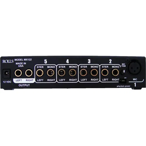 картинка Микрофонный/источниковый микшер Rolls MX122 MiniMix Pro от магазина Одежда+
