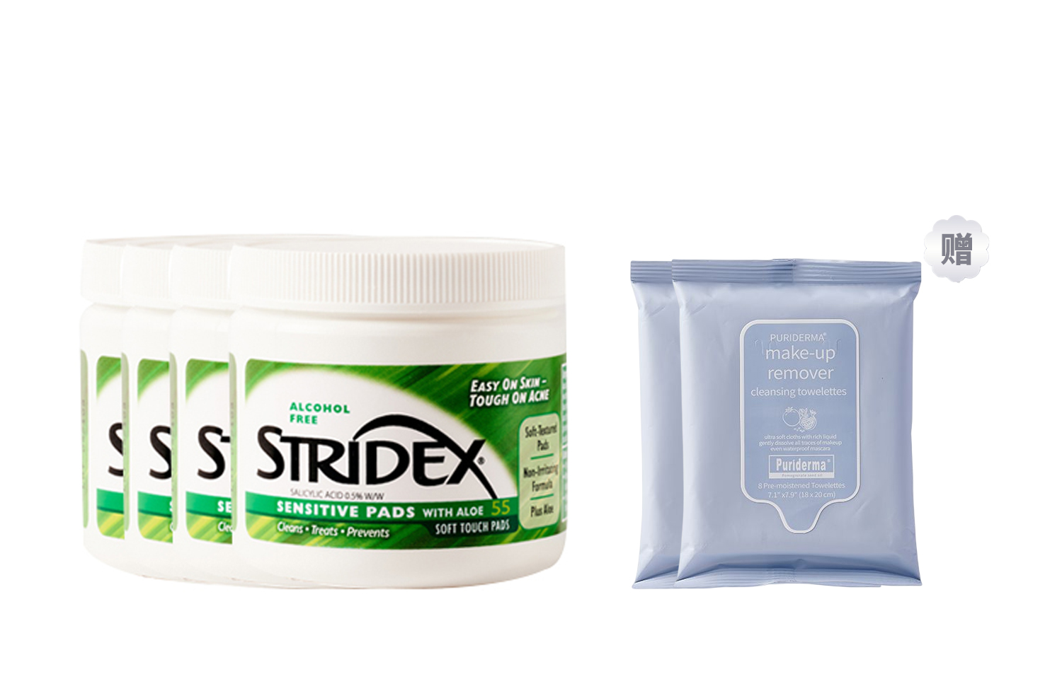 картинка Ватные диски Stridex с салициловой кислотой для лица от магазина Одежда+